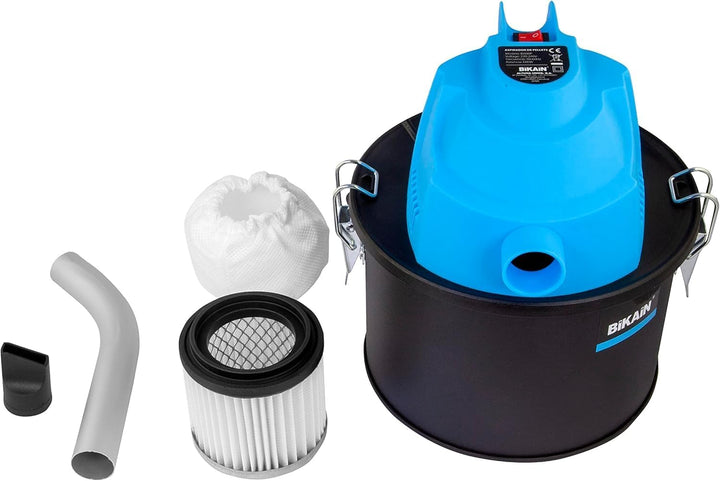 Aschesauger Pelletofen - Modell DI600P - 600 Watt Motorleistung - 4 Liter Fassungsvermögen - HEPA-Fi