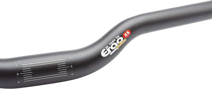 ergotec Fahrradlenker Lenkerbügel ERGO-plus 31.8 / Aluminium AL7050-T6, schwarz-sand XS, XS