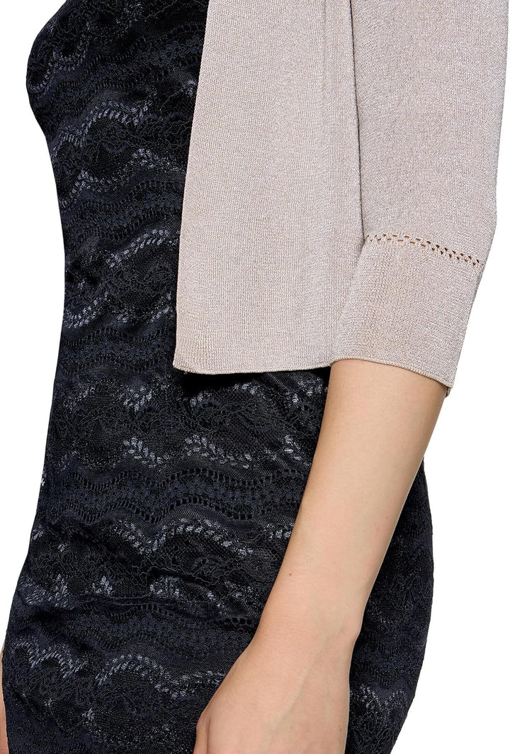 Vera Mont Damen Strickbolero ohne Verschluss XS Grau, XS Grau