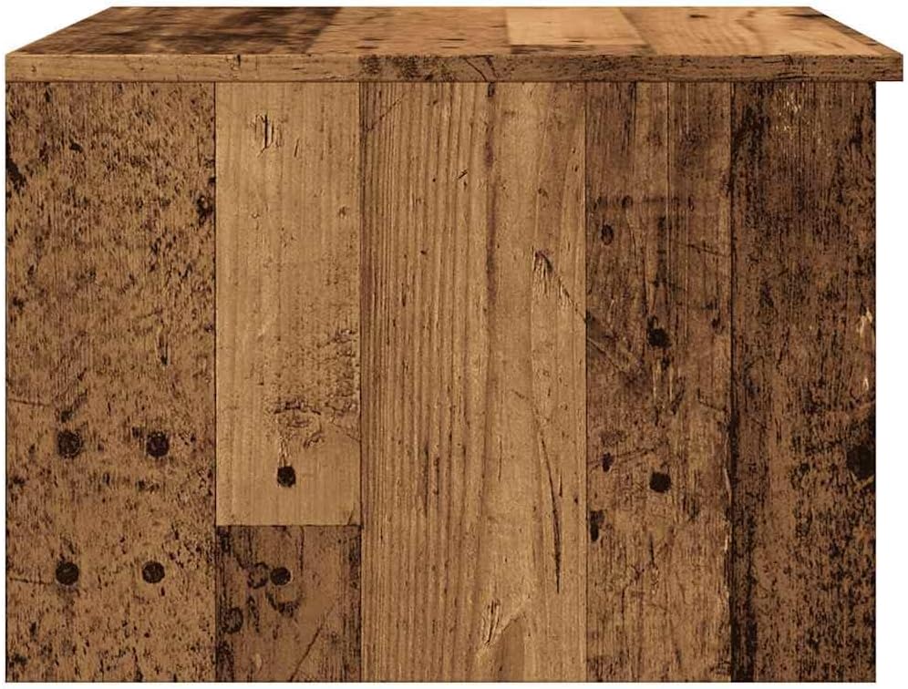 vidaXL Couchtisch Altholz-Optik 50x50x36 cm Holzwerkstoff, Beistelltisch, Wohnzimmertisch, Mitteltis