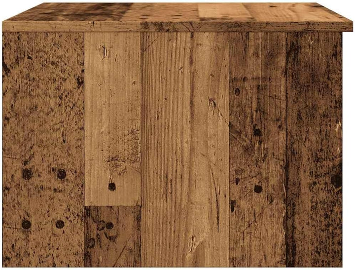 vidaXL Couchtisch Altholz-Optik 50x50x36 cm Holzwerkstoff, Beistelltisch, Wohnzimmertisch, Mitteltis