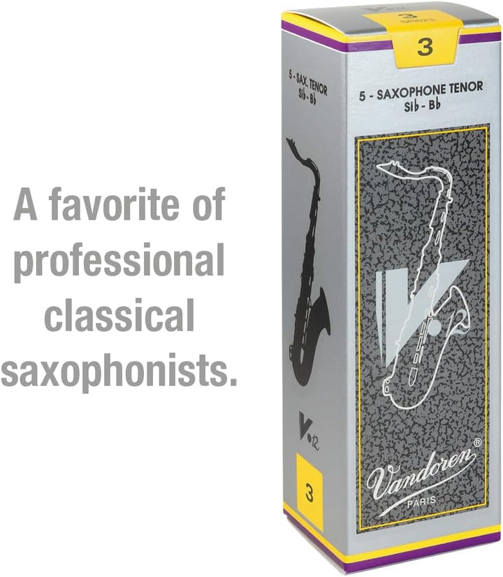 Vandoren Blatt Tenor Saxophon V 12 3 Stärke 3, Stärke 3