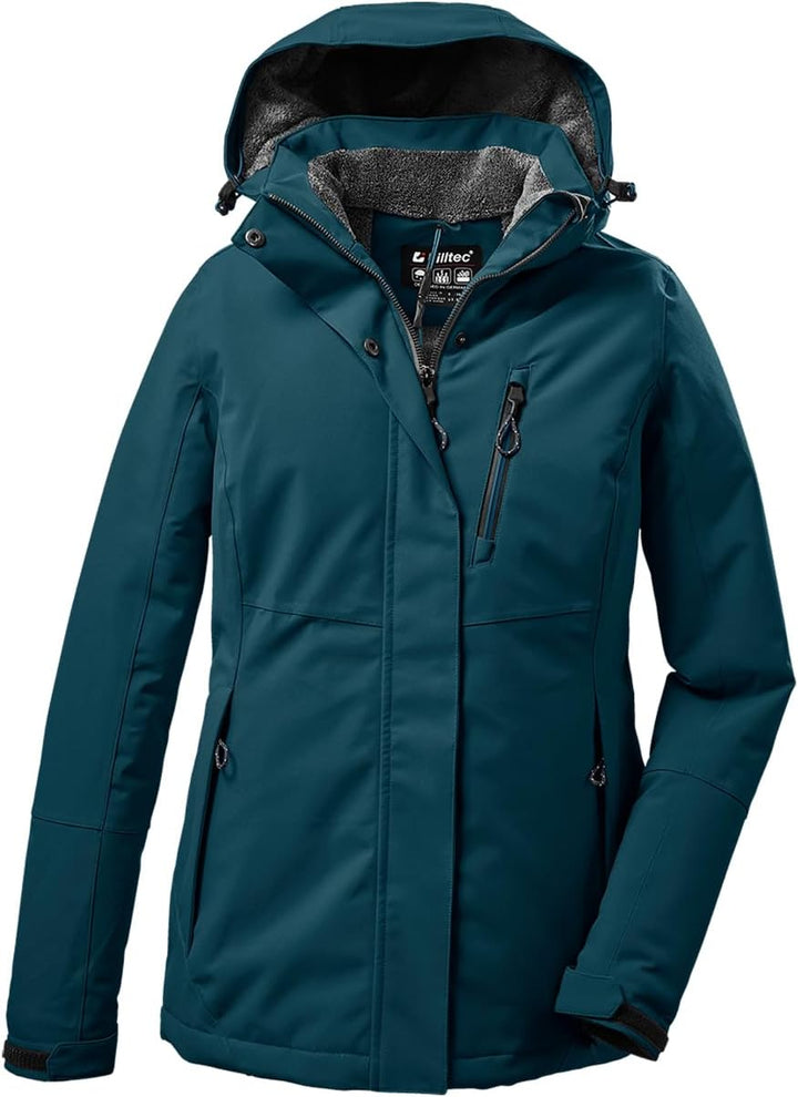 Killtec Softshelljacke Damen mit 10.000mm Wassersäule, Farbe:Petrol, Grösse:24