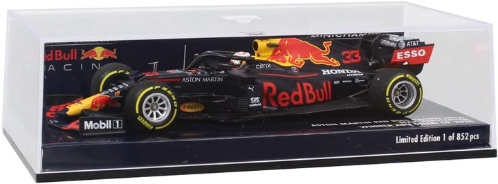 Minichamps 410201733 1:43 Aston Martin Red Bull Racing RB16-Max Verstappen-Winner Abu Dhabi GP 2020