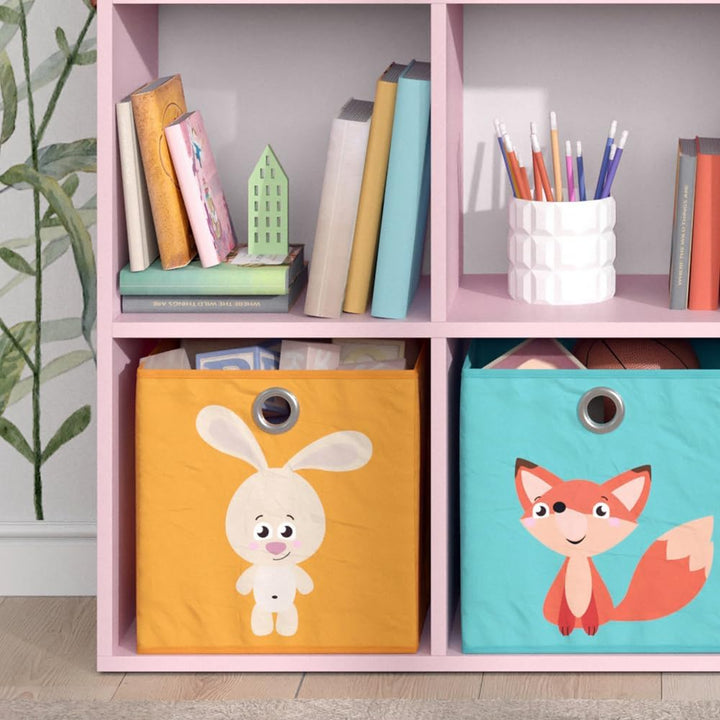 Vicco Kinderregal Luigi, Rosa, 72 x 114.2 cm mit 2 Faltboxen (bunt) Rosa mit 2 Faltboxen, Rosa mit 2