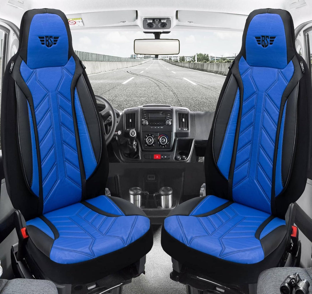 BREMER SITZBEZÜGE Mass Sitzbezüge Schonbezüge für Mercedes GLK X204 DPL506 DPL506 - Schwarz/Blau GLK