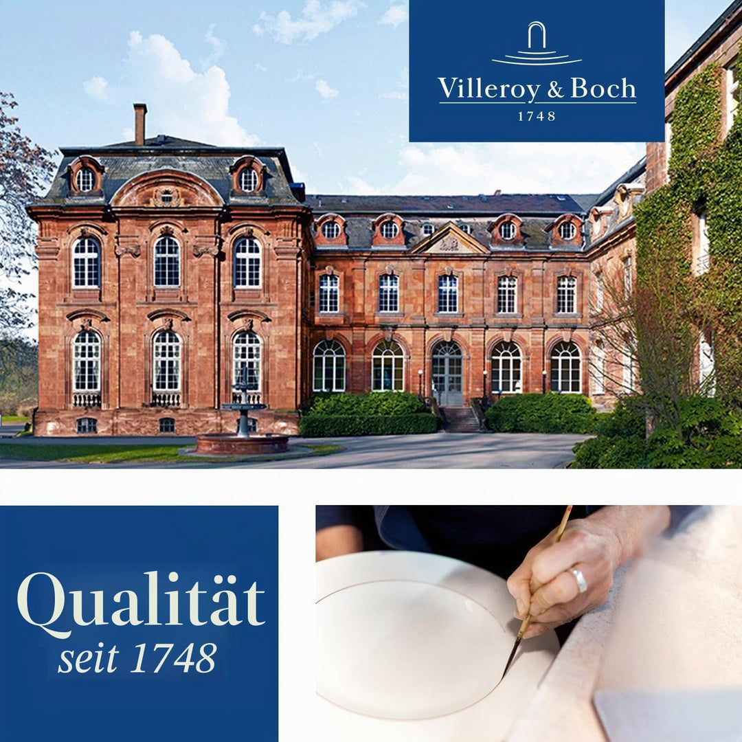 Villeroy und Boch - For Me Dinner-Set, 8 tlg., das Allround-Talent, Premium Porzellan, spülmaschinen