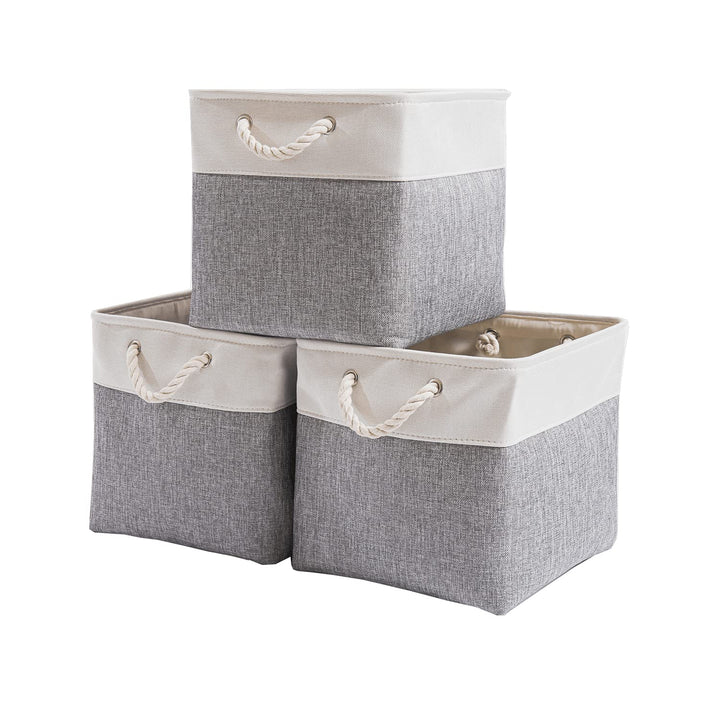 Mangata Aufbewahrungsbox Stoff,33 x 38 x 33 cm Grosser Aufbewahrungskorb, Korb Aufbewahrung für Schr