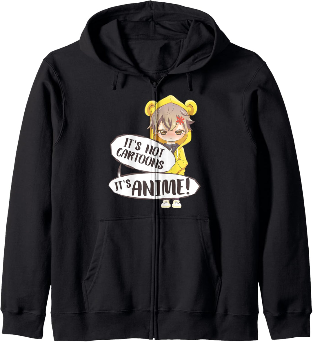It's Not Cartoons It's Anime - Lustiges Kawaii Anime Meme Kapuzenjacke