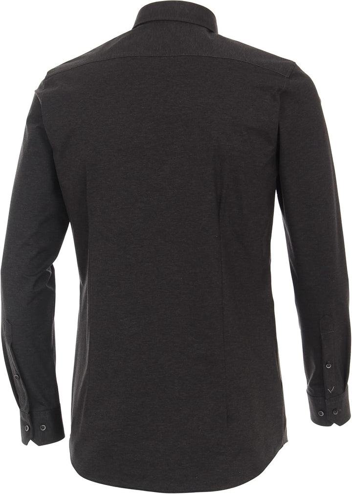 Venti Businesshemd Uni Body Fit 36 36 Dunkelgrau, 36 36 Dunkelgrau