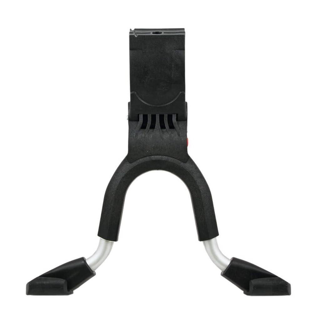 Hebie Unisex – Erwachsene Zweibeinständer-2260363900 Zweibeinständer, schwarz/Silber, Einheitsgrösse