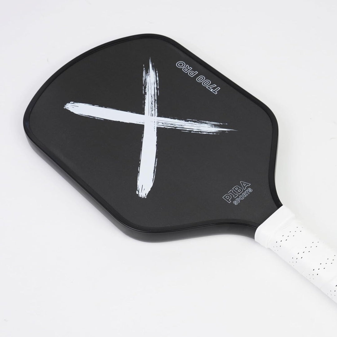 PRO Pickleball Schläger – T700 Carbon, 16mm Honeycomb, Angeraute Oberfläche für Top Spin, Verlängert