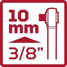 GEDORE red 2K-Gelenk-Umschaltknarre 3/8' Länge 246 mm