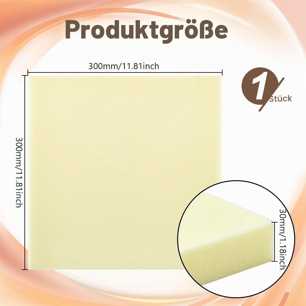 UNICRAFTALE Töpferschaum Pad Töpferschaum Tischläufer Gelbe Töpferschaum Matte Quadratische Schaumst