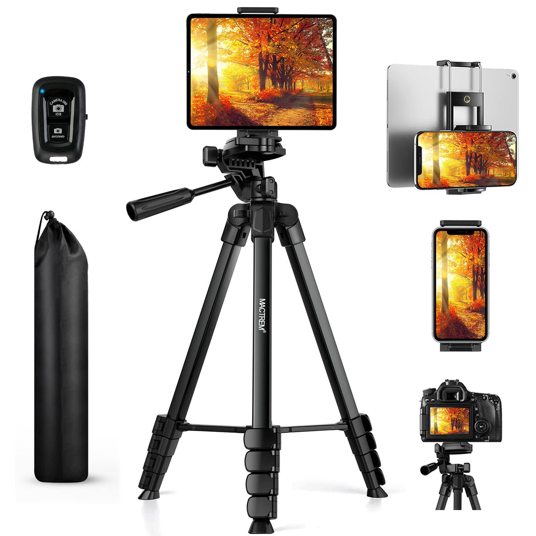 Handy Stativ, 2024 Upgrade 172cm/67inch Kamera Stativ für Smartphone iPad mit Telefonhalterung und F