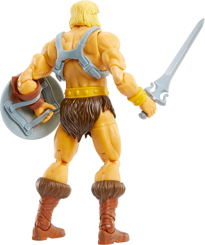 Masters of the Universe Masterverse Revelation He-Man Action Figure, 7-in MOTU Battle Figure for Sto