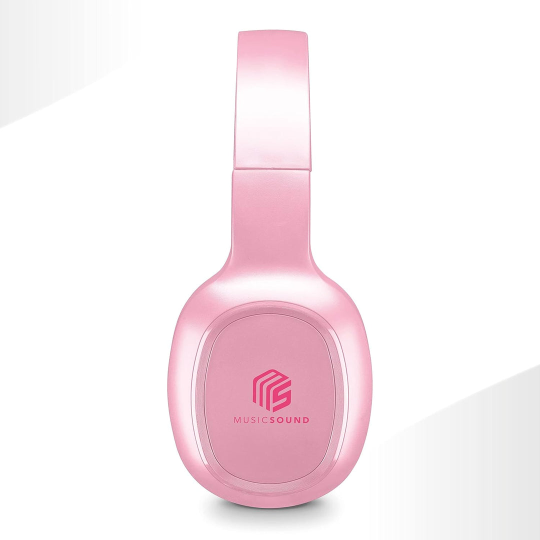 Music Sound | Bluetooth Kopfhörer Basic | Ohrmuschel-Bluetooth-Kopfhörer mit Ausziehbarem Kopfband –