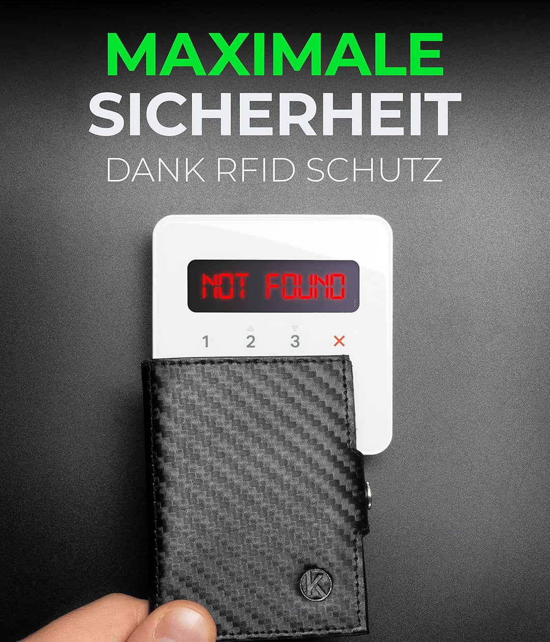 KORUTA® Slim Wallet mit Münzfach &amp; RFID Schutz - Kartenetui - Mini Geldbörse für Herren &amp; Damen - Kr