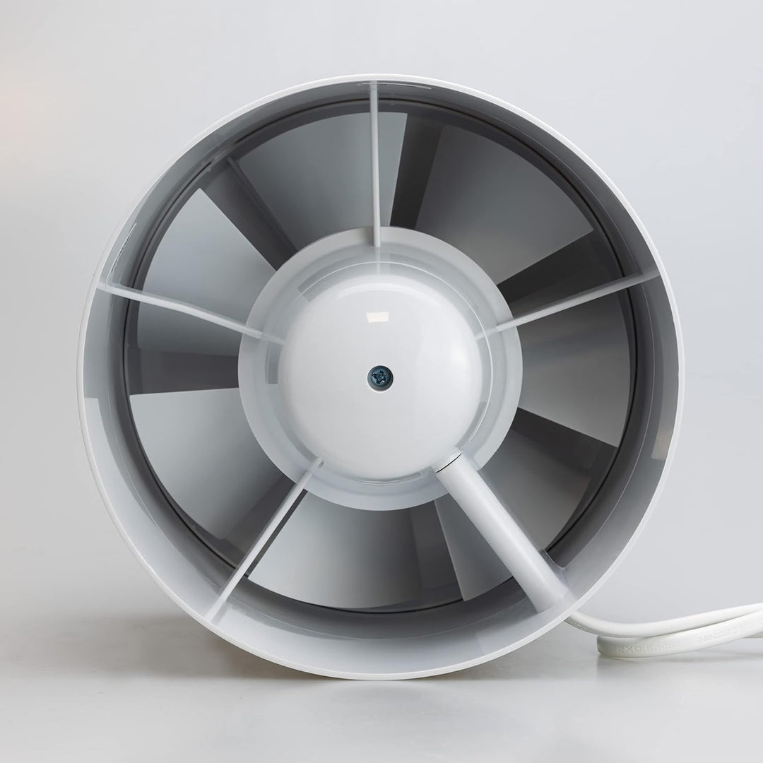STERR IDM150S Schlanker Rohrventilator 150 mm - Rohrlüfter - Hohe Qualität - Leise - Für Bad WC - Kü