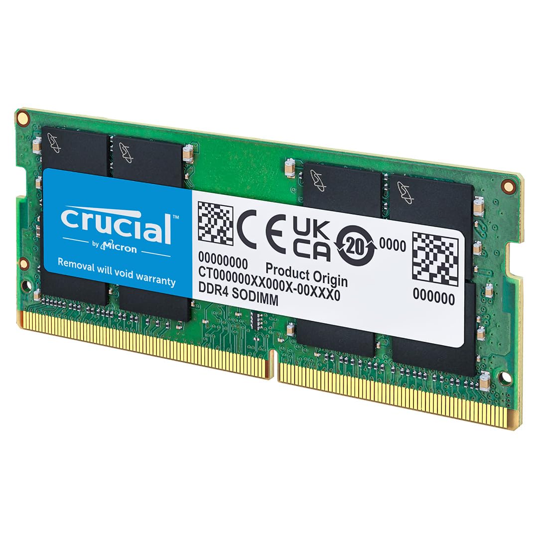 Crucial RAM CT16G4SFRA32A 16GB DDR4 3200MHz CL22 (2933MHz oder 2666MHz) Laptop Arbeitsspeicher 3200M
