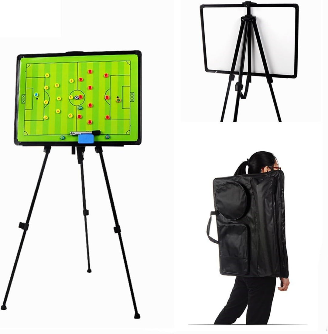 RoseFlower Trainer Taktiktafel Fussball, Profi Faltbares Fussball Taktikmappe Soccer Taktikboard Foo