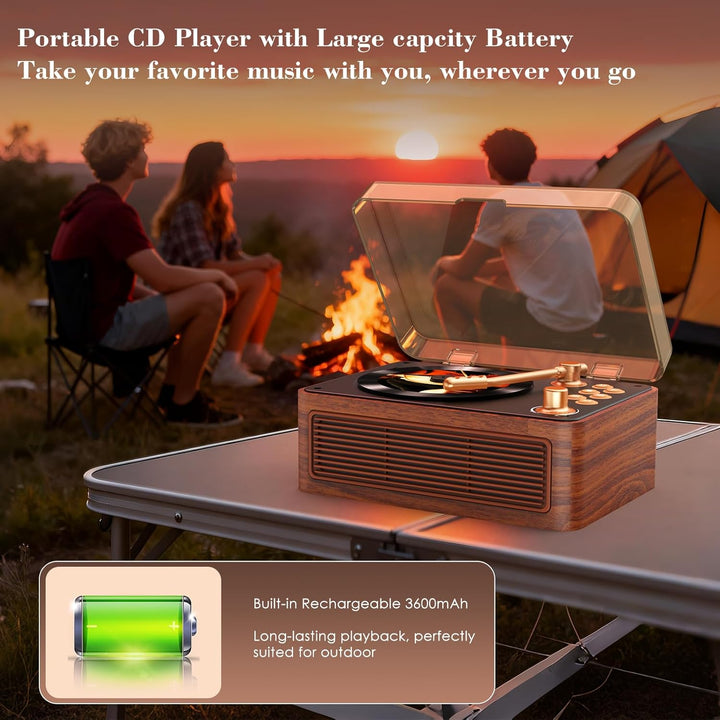 CD Player Tragbar Bluetooth: Kegaudio Radio mit CD-Player Tragbarer mit Lautsprecher Fernbedienung U