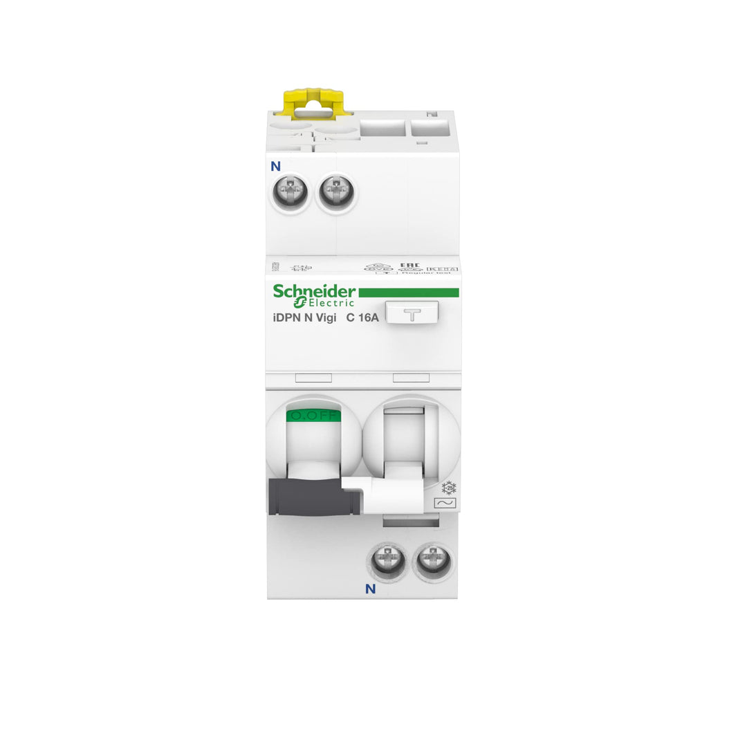 Schneider Electric A9D32616 FI/LS-Schalter iDPN N Vigi 1P+N, 16A, C-Char, 30mA, Typ A, 6kA, Weiss, 1
