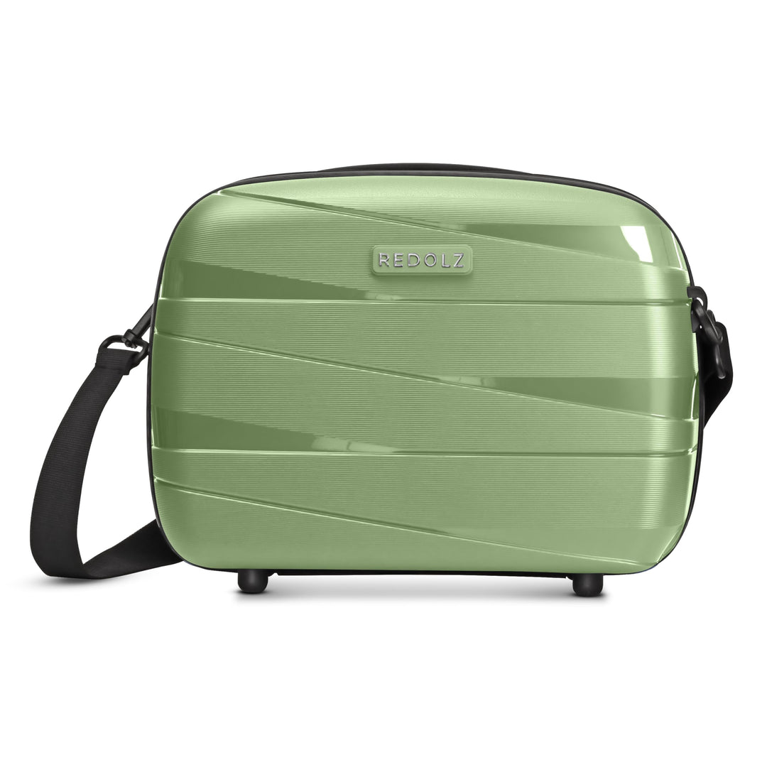 REDOLZ Hartschalen Handgepäck Kosmetik-Koffer | Stabiles Beauty-Case mit Aufsteckfunktion | 34 x 17