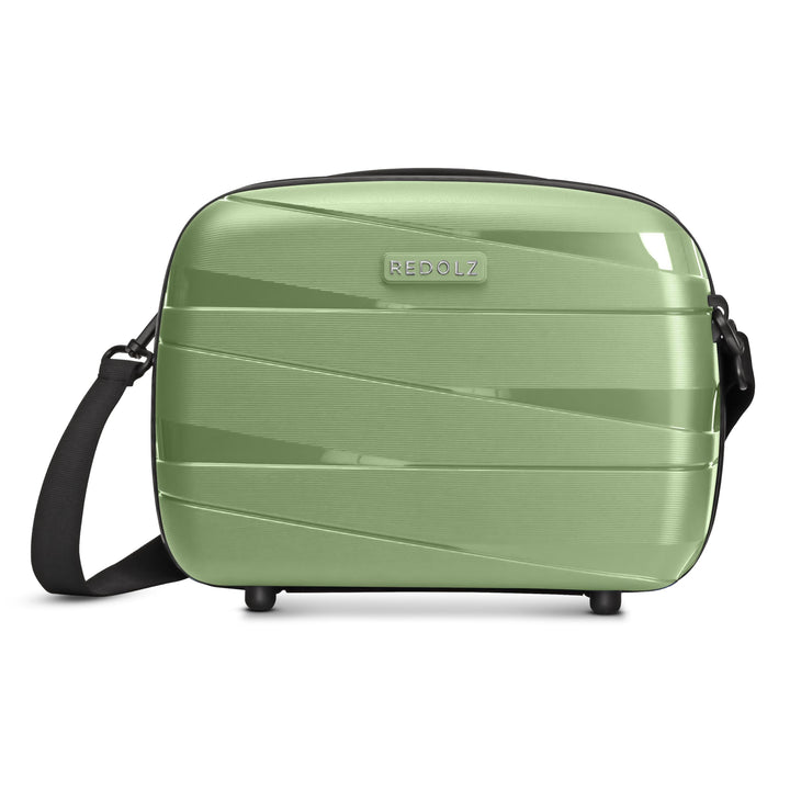REDOLZ Hartschalen Handgepäck Kosmetik-Koffer | Stabiles Beauty-Case mit Aufsteckfunktion | 34 x 17