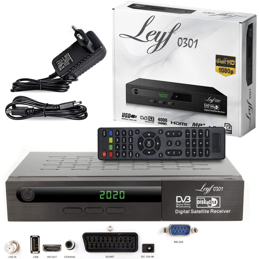Leyf Satellite Receiver PVR Recording Function Digital Satellite Receiver (HDTV, DVB-S/DVB-S2, HDMI,