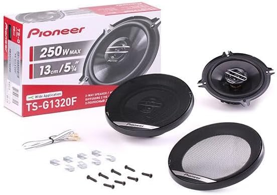 Pioneer TS-G1320F 2-Weg-Koaxiallautsprecher für Autos (250 W), 13 cm, kraftvoller Klang, IMPP-Membra