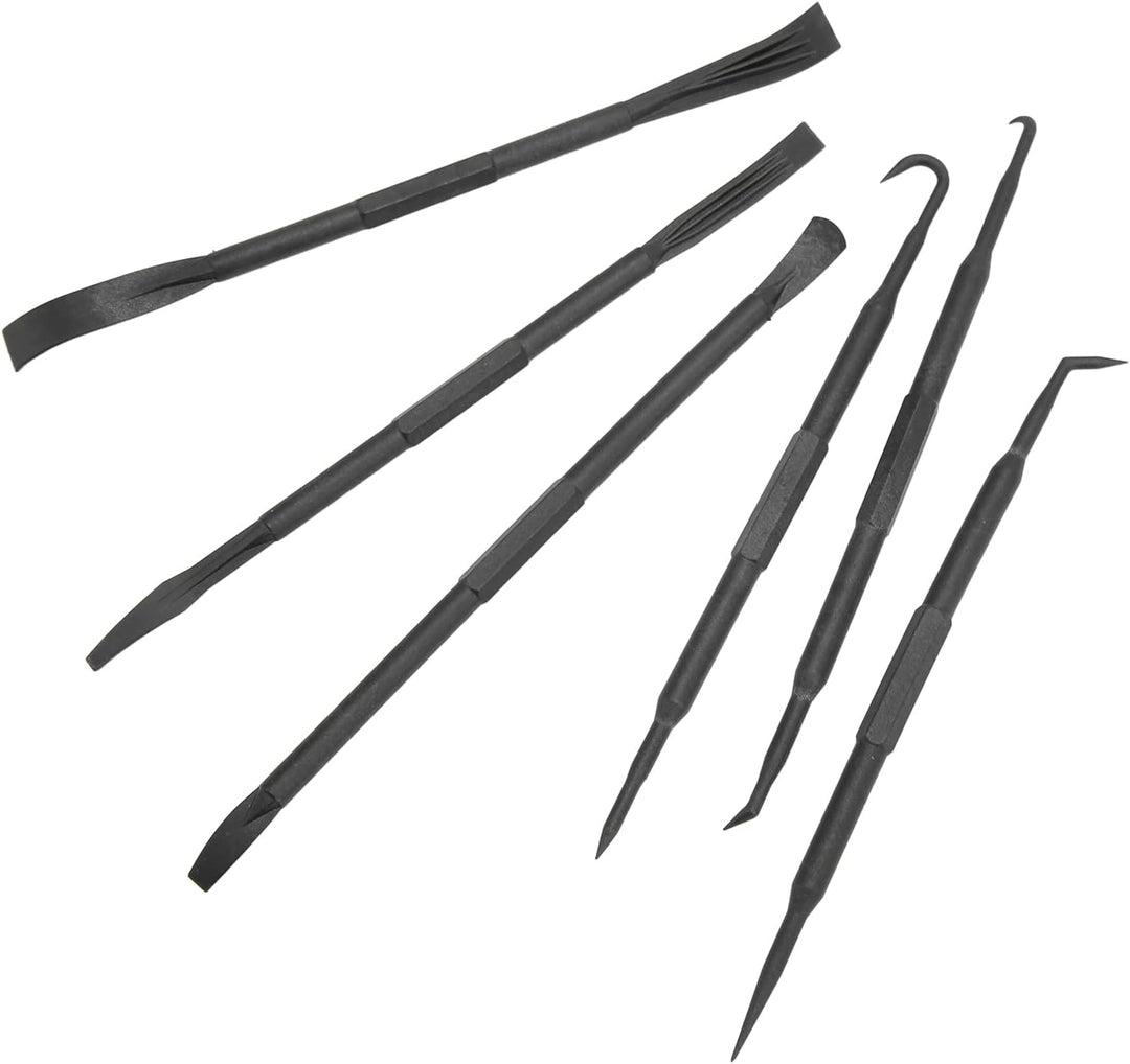 6PCS Set Neugierigen Bar Haken Set Doppelseitige ABS Kunststoff Schwarz Entfernen O Ring Dichtung Zu