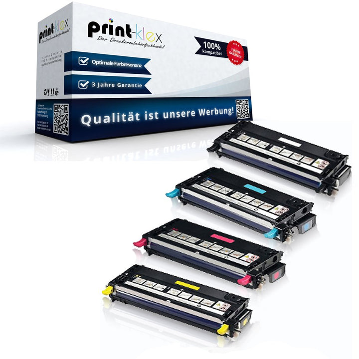 4X Print-Klex Alternative Tonerkartuschen kompatibel für Dell-3110cn Dell-3115cn PF030 RF013 PF029 N