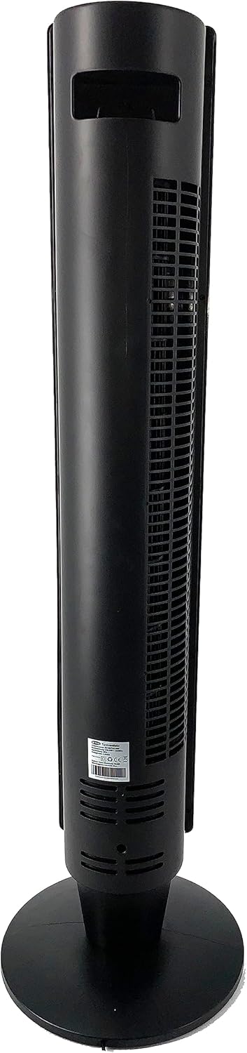 Be Cool Turm-Ventilator – Effektiver Lüfter für Innenbereich, 3 Geschwindigkeitsstufen, edle Holz-Op