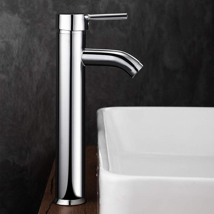 GAVAER Wasserhahn für Badezimmer mit hohem Wasserhahn, für Waschbecken oder Waschbecken, warm und ka