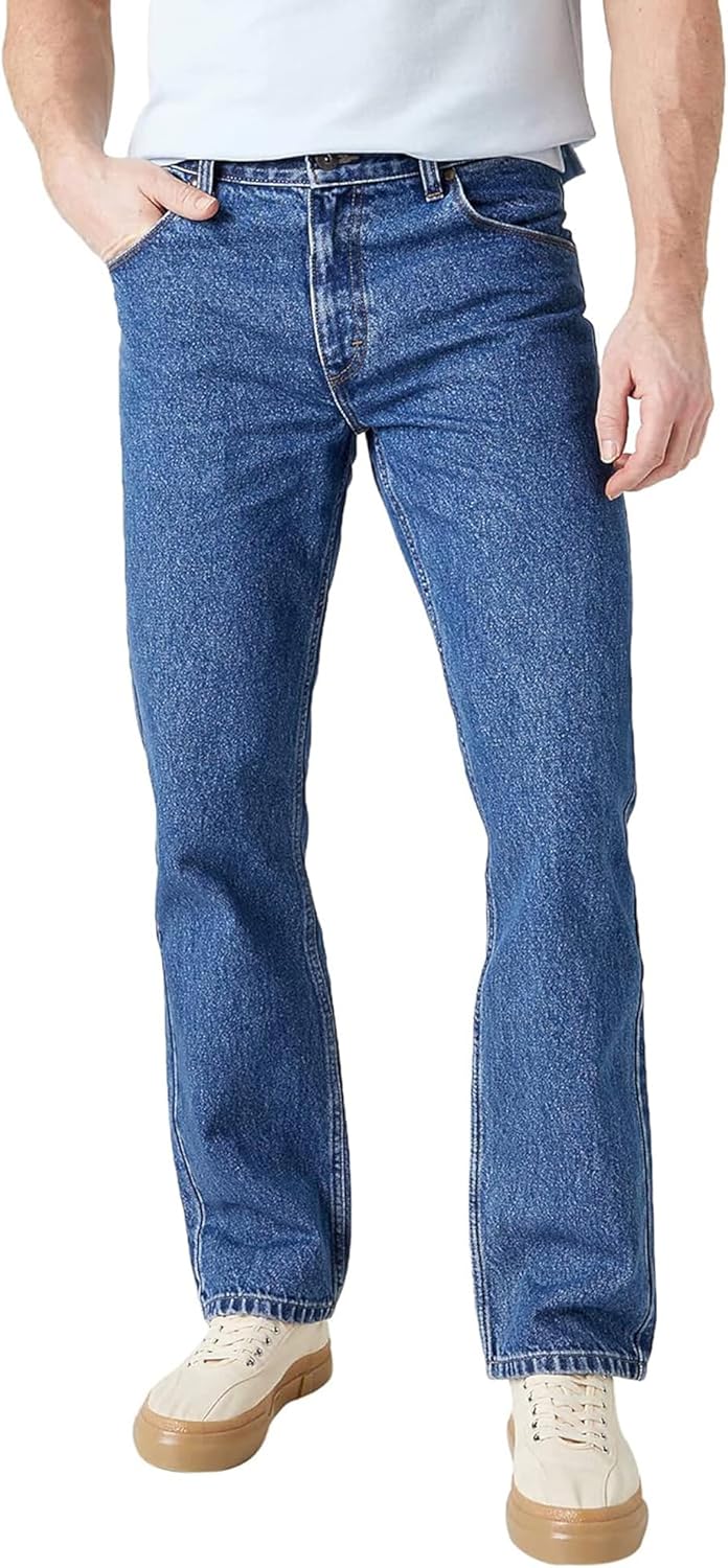 Wrangler Herren Authentic Straight Jeans, Medium Stw, 32W / 34L