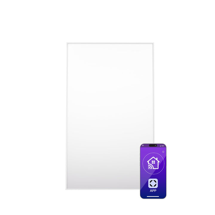 Klarstein Infrarotheizung mit Thermostat, 600W Elektroheizung, Smart Home Infrarotheizung zur Wandmo