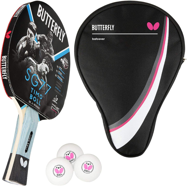 Butterfly® Timo Boll SG77 Tischtennisschläger | Tischtennis Racket Bat Hobby & Training | routiniert