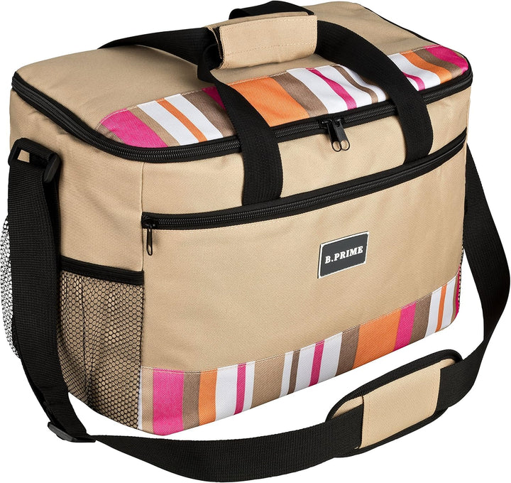 B.PRIME 20L Kühltasche Classic I 36x26x22cm I Isoliertasche I Lunch-Tasche I Kühlbox I Picknick-Tasc