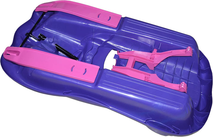 AlpenGaudi Alpenspace Purple 100x54x28 cm Mädchenbob Bob Lenkbob