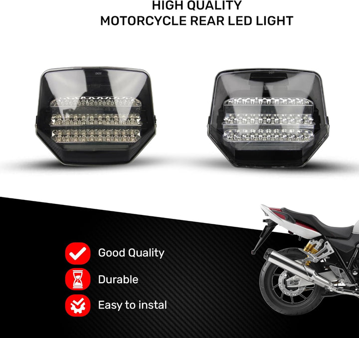 aVDB-moto LED Bremslicht kompatibel mit HONDA CB 1300 CB1300 CB-1300 SC54 2003-2015 + integriertem b
