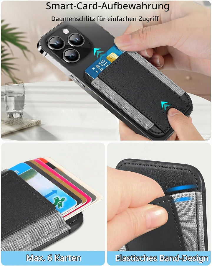 Magnetische Kartenbrieftasche Halter für Apple Magsafe, Magnetkartenhalter Magsafe für iPhone 12 iPh