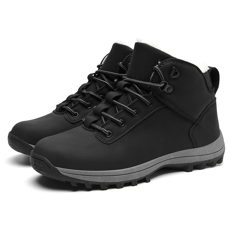 Thermo Wanderschuhe - Wasserabweichende Trekkingschuhe & Wanderschuhe mit Plüschfutter für Damen und