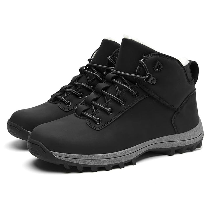 Thermo Wanderschuhe - Wasserabweichende Trekkingschuhe & Wanderschuhe mit Plüschfutter für Damen und