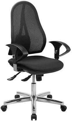 TOPSTAR Open Point SY AZ Bürostuhl, Kunststoff, Schwarz, One Size Schwarz monolithisch gepolstert, S