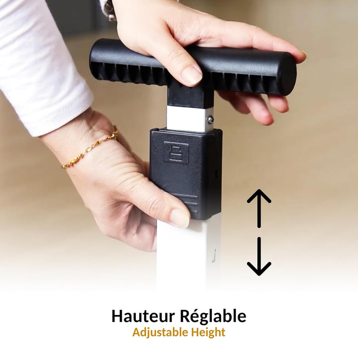 FISHTEC Sicherheitsstufe mit Haltegriff – stabil, faltbar, rutschfest – Leiter, Trittleiter, Hocker