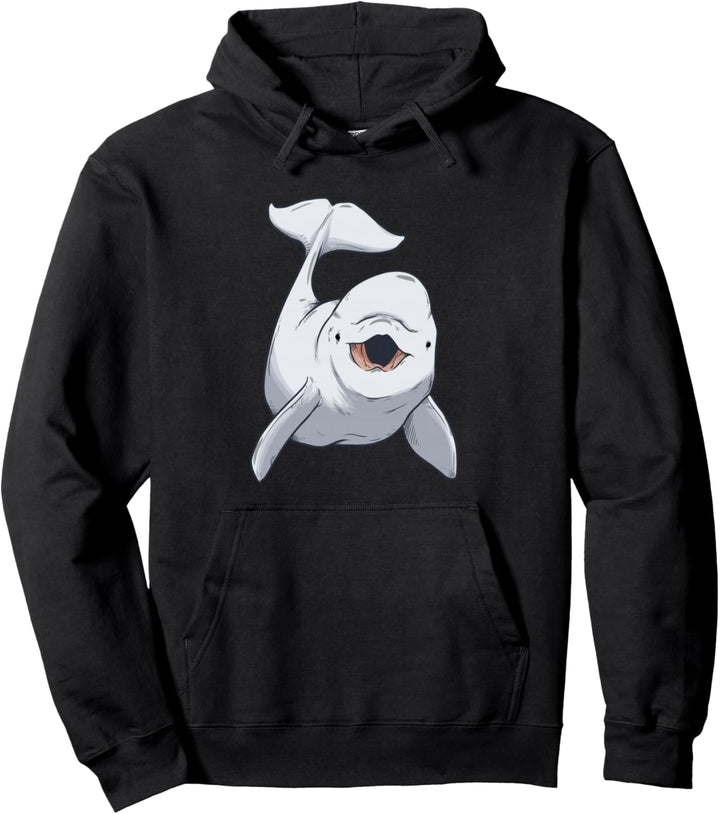 Weisser Baby Wal Beluga Weisswal Gründelwale Kinder Pullover Hoodie