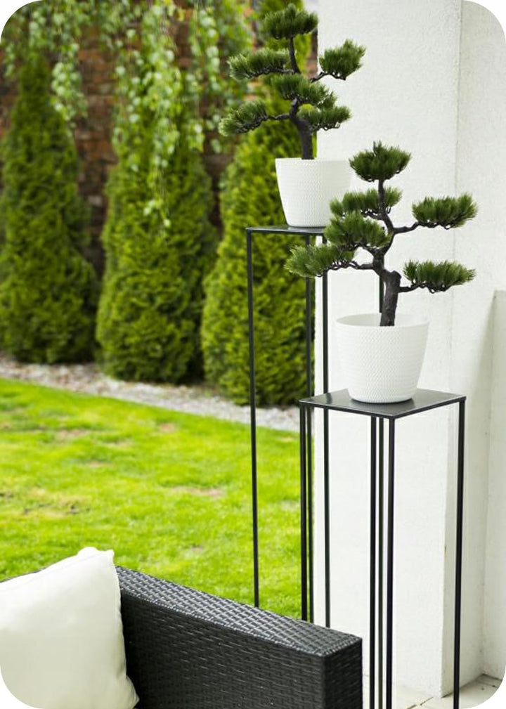 HowHomely Blumenständer Metall 100cm - Pflanzenständer Hoch Blumenregal - Blumenständer - Blumentopf