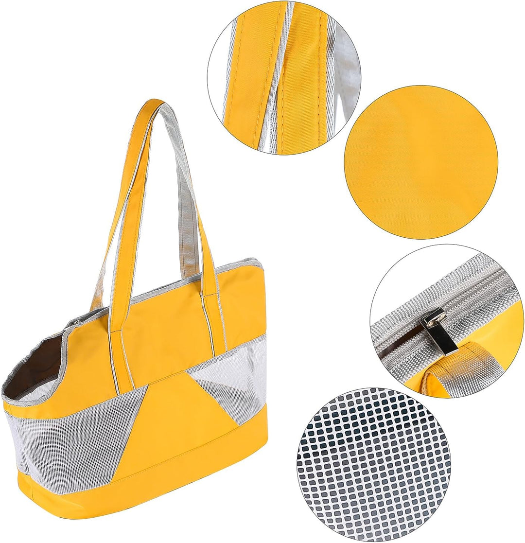 Hundetasche Mesh Atmungsaktive Haustiertragetasche Katzen Hunde Umhängetasche Verstellbar Hundetrage