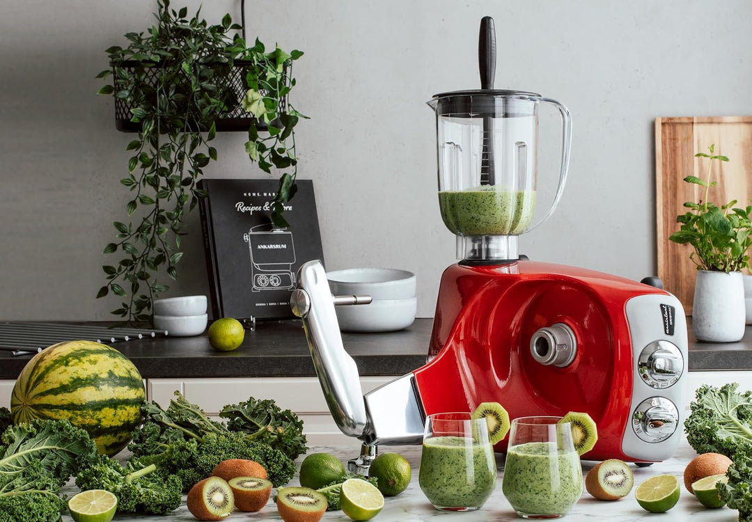 Ankarsrum Mixer + Stössel, BPA-freier 1,5 Liter Tritan Behälter | für Smoothies, Shakes, Suppen & Ei